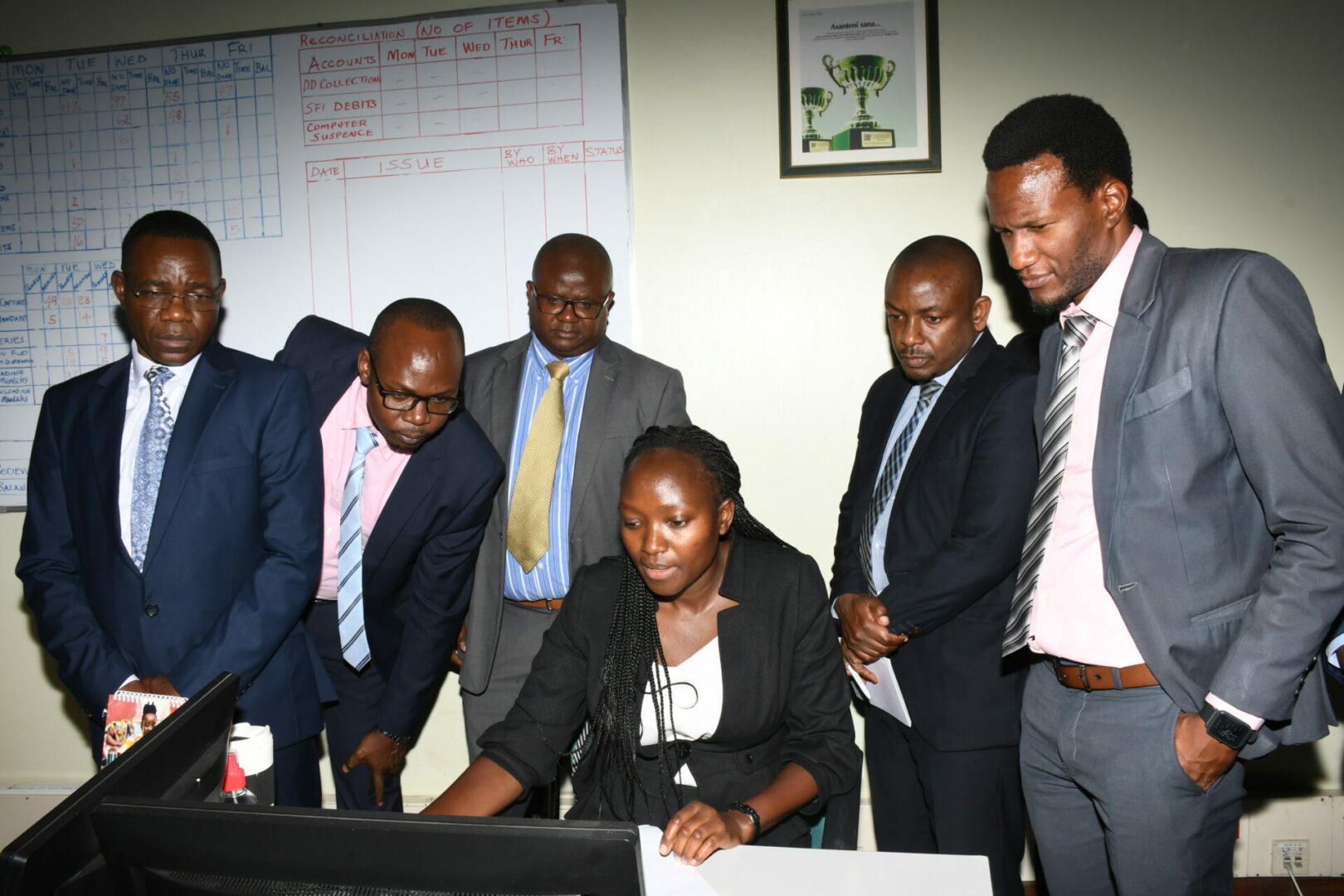 Bank of Tanzania visits Co-op Bank to learn how Direct Debit System works