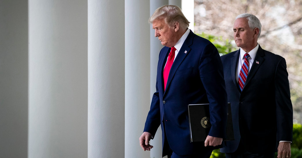 Behind Trump’s Reversal on Reopening the Country: 2 Sets of Numbers