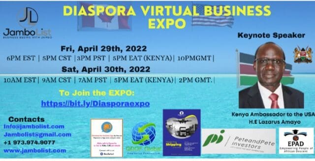 Free Virtual Diaspora Business Expo hosted by Jambo List