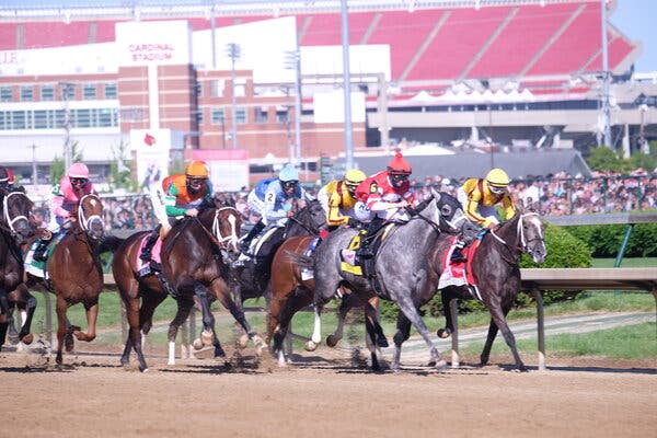 A Kentucky Oaks race Friday at Churchill Downs.