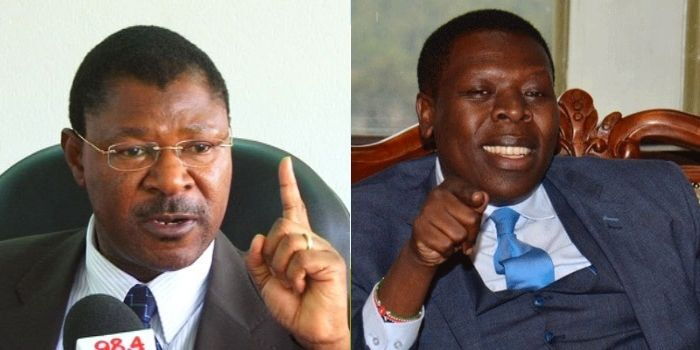 Wetangula, Wamalwa in Bitter Exchange as Battle For Luhya Votes Turns Ugly