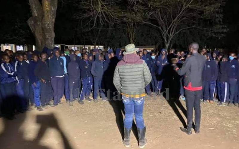 Boys burn dorm after being barred from church service