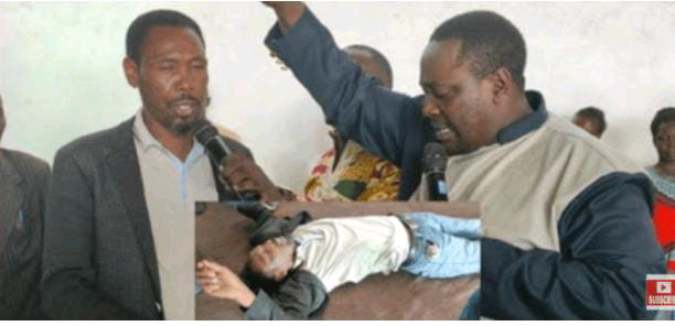 Former Tahidi High actor Joseph Kinuthia, also nicknamed as Omoshand Pastor Kanyari in another controversial video