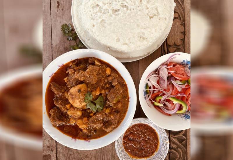 Rich Kenyan beef stew Eve woman