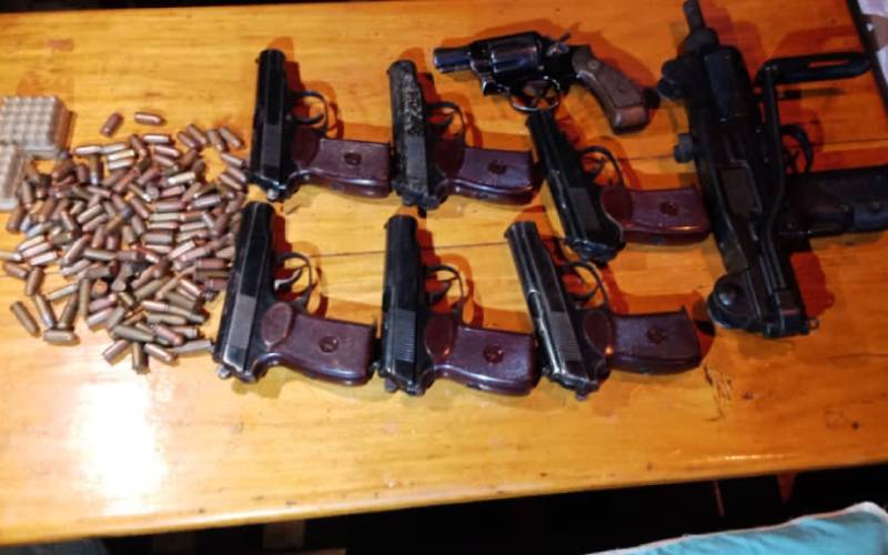 Eight firearms, 197 bullets recovered from police officer’s house