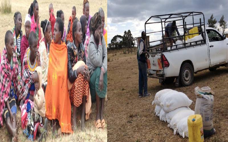 Hope as 200,000 starving locals get relief food