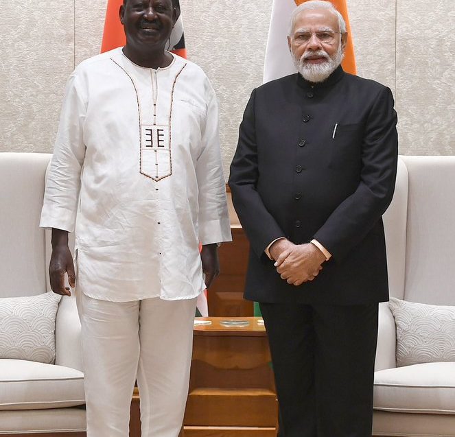Raila Odinga Meets Indian PM Narendra Modi in New Delhi