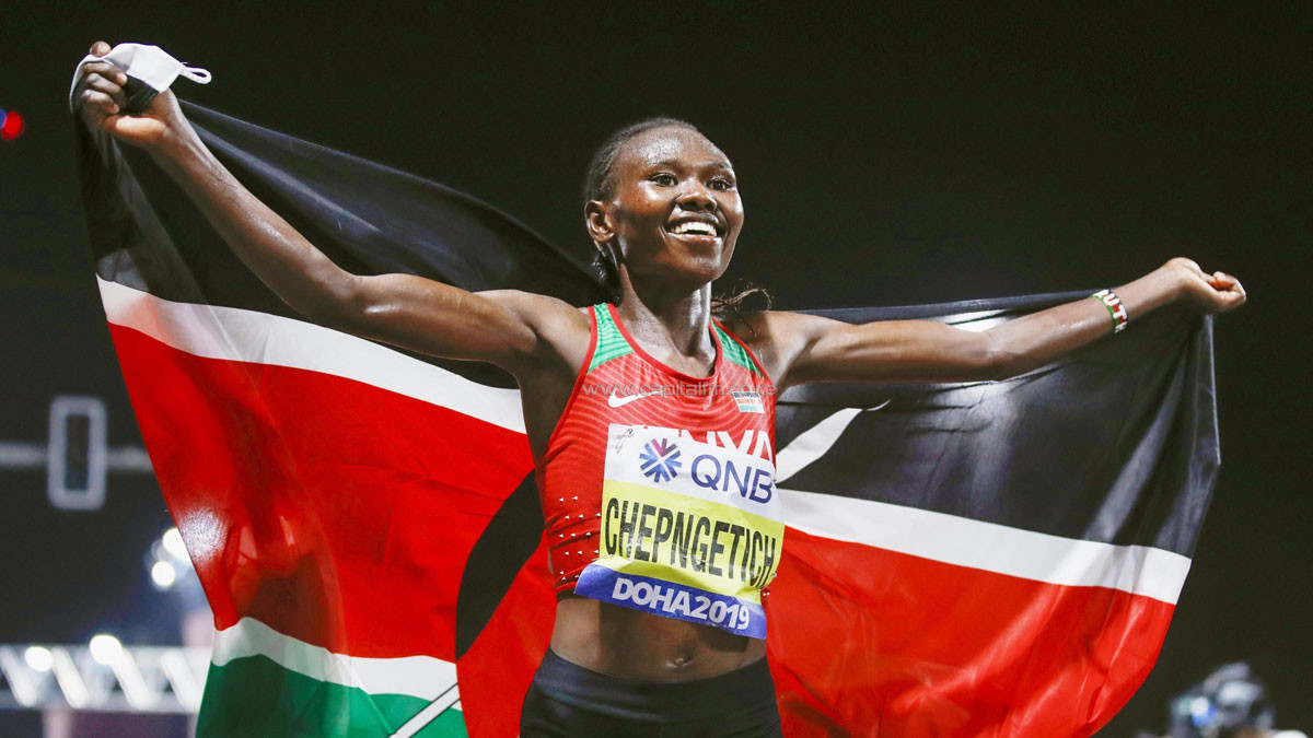 Chepngetich, Kamworor headline Kenya's marathon team for World Champs