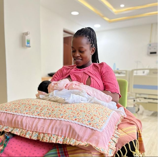 Corazon Kwamboka Successfully Gives Birth To A Bouncing Baby Girl (Photo)