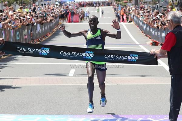 Cheserek equals 5km W. Record in Carlsbad