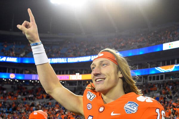 Clemson quarterback Trevor Lawrence went No. 1 over all to the Jacksonville Jaguars.