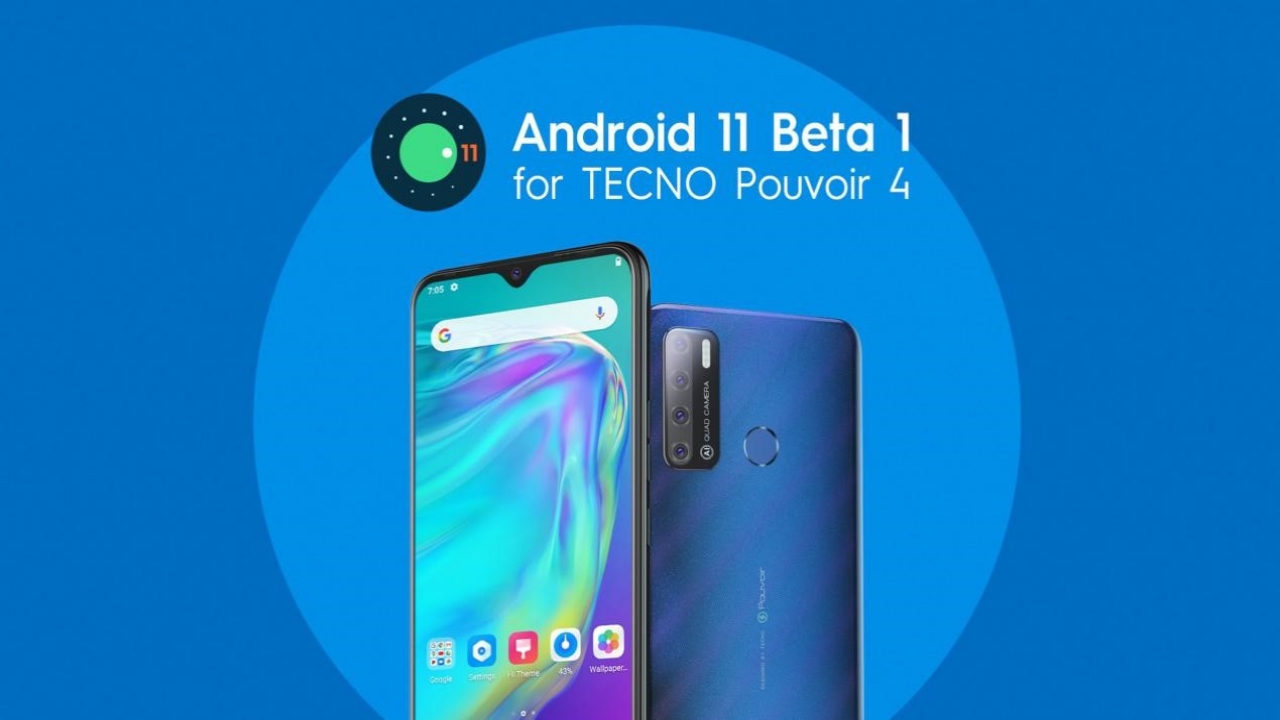 Tecno Pouvoir 4 joins Android 11 beta programme