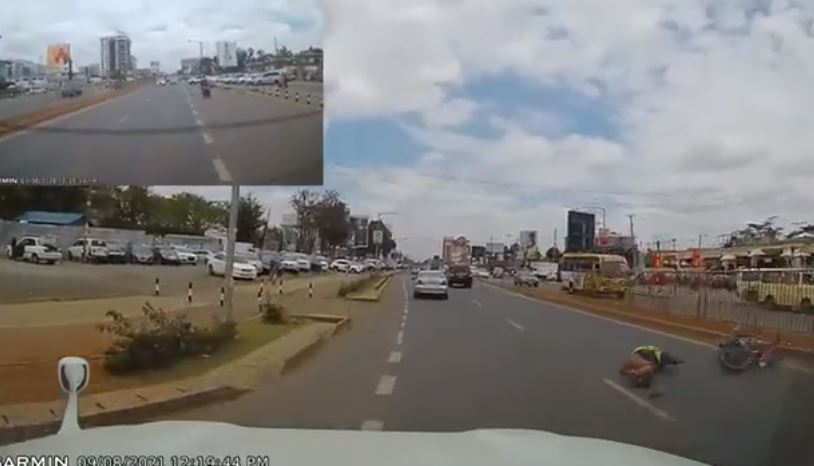Crazy Boda Boda Accident on Ngong Road Caught on VIDEO