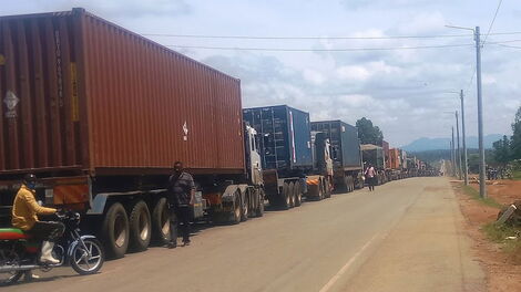 An image of Malaba Traffic Jam