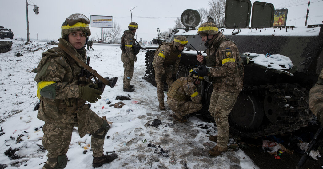 As Troops Battle Outside Kharkiv, Residents Shelter Underground