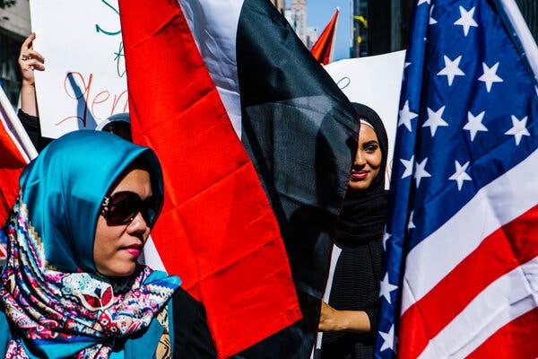 The 2017 Muslim Day Parade in New York. The tragedy of Sept. 11 transformed American Muslim life.