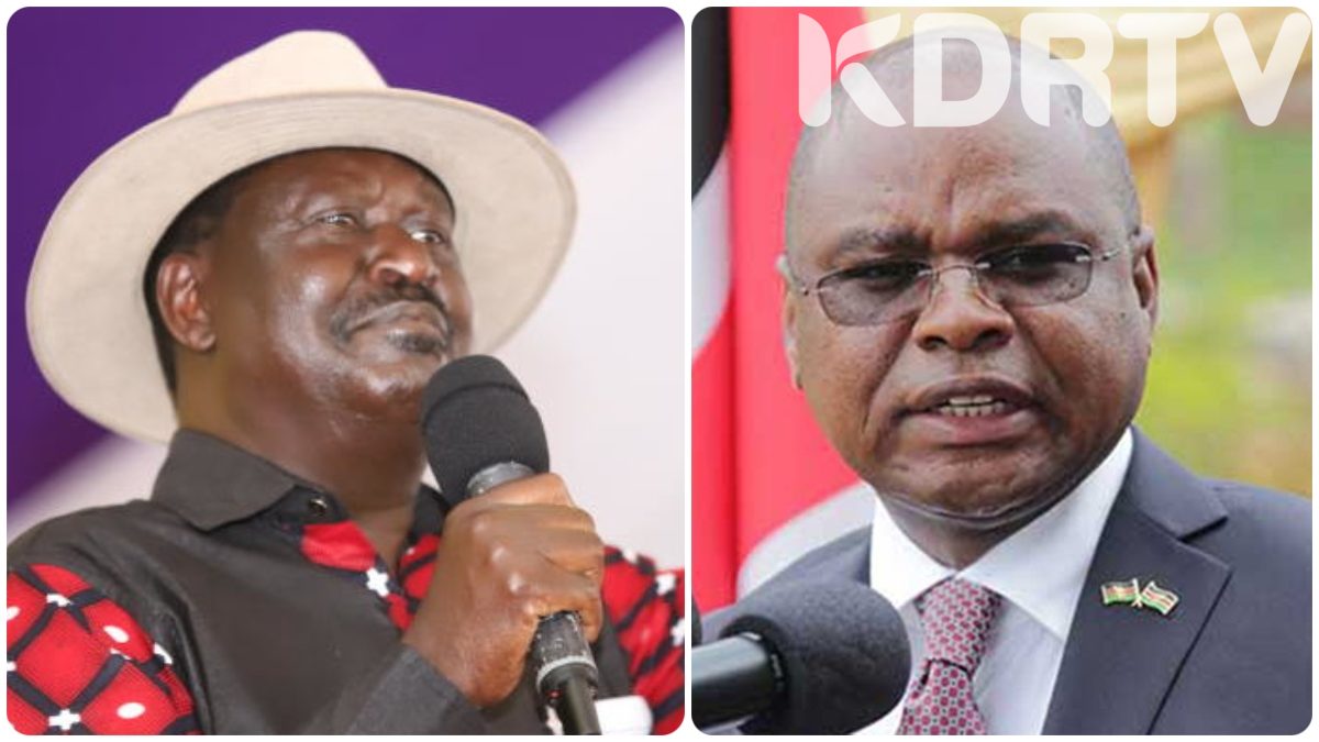 "You are Not Thankful" Raila Odinga Bashes Amson Kingi After He Decamped to Kenya Kwanza