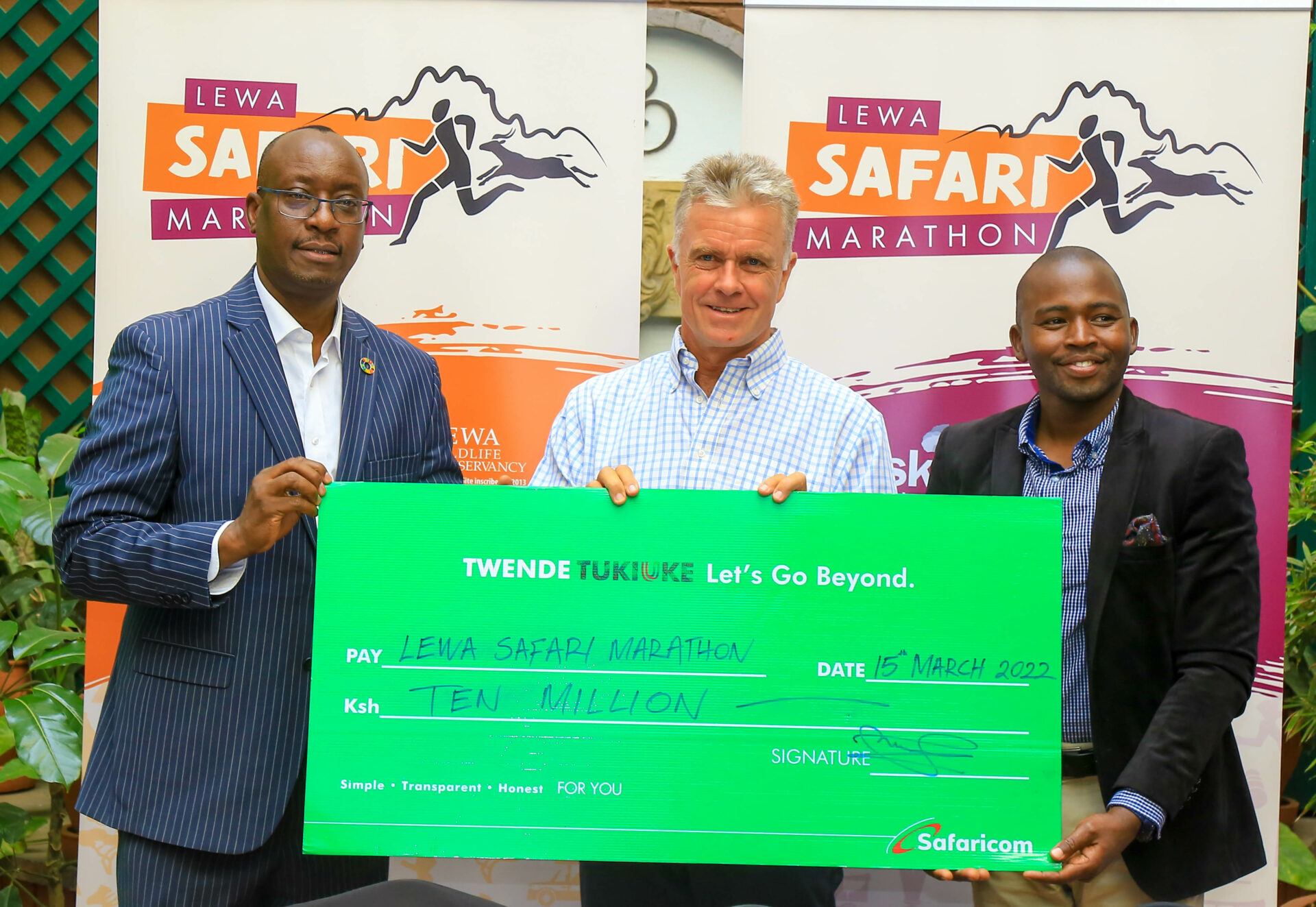 The Lewa Safari Marathon is back jointly powered by Safaricom (PLC) and Huawei Technologies