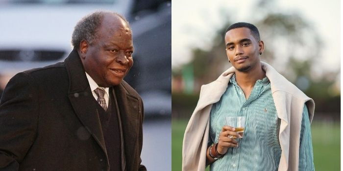 Kibaki's Grandkid Sean Andrew's Emotional Gesture at Grave