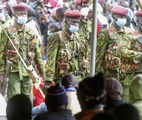 GSU Officers Take Over at Ruto's Event