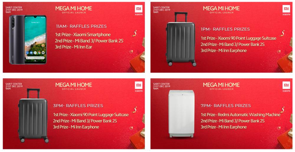 New Mi Home store launching at the Sarit Centre on 21st December with discounts on various Xiaomi products