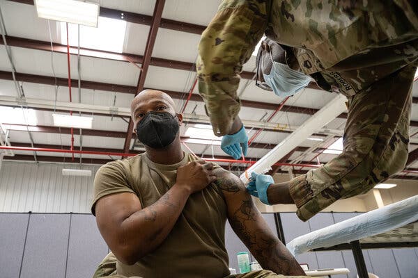 Since the Pentagon announced its vaccine mandate last month, the percentage of service members with at least one shot has risen to 83 percent from 76 percent