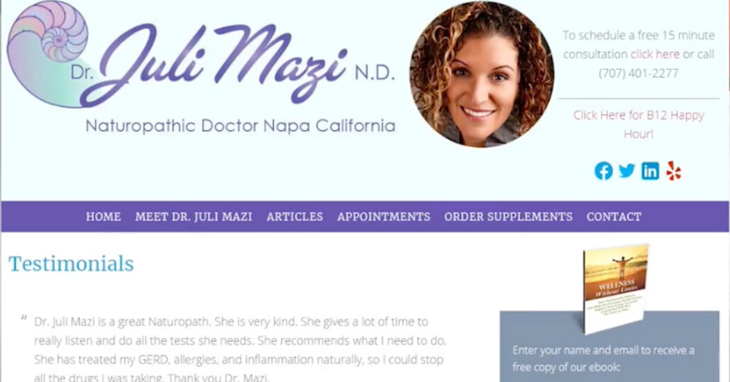 Homeopathic Doctor Is Charged With Selling Fake Covid-19 Vaccine Cards
