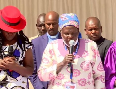 Moses Kuria's Mother Emotional Prayer During Homecoming