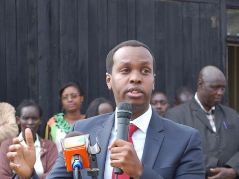 Emgwen Member of Parliament and Nandi senatorial hopeful Alex Kosgei 