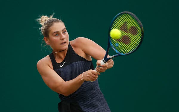 Marta Kostyuk of the Ukraine is capable of upsetting more experienced players.