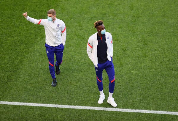 Timo Werner, left, was in Chelsea’s team. Tammy Abraham, one of its top scorers this season, did not even make the bench.