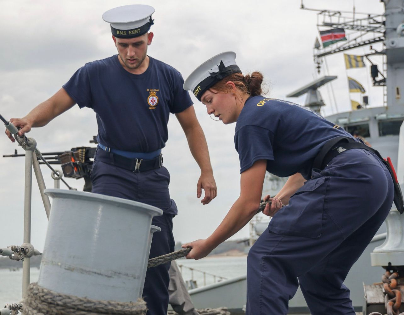 Royal Navy ship HMS Kent docks in Mombasa for joint exercise with Kenya Navy » Capital News