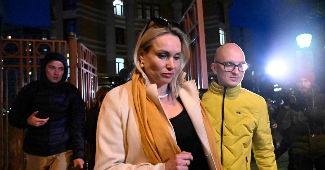 Russian War Protester Who Burst Onto State TV Is Fined