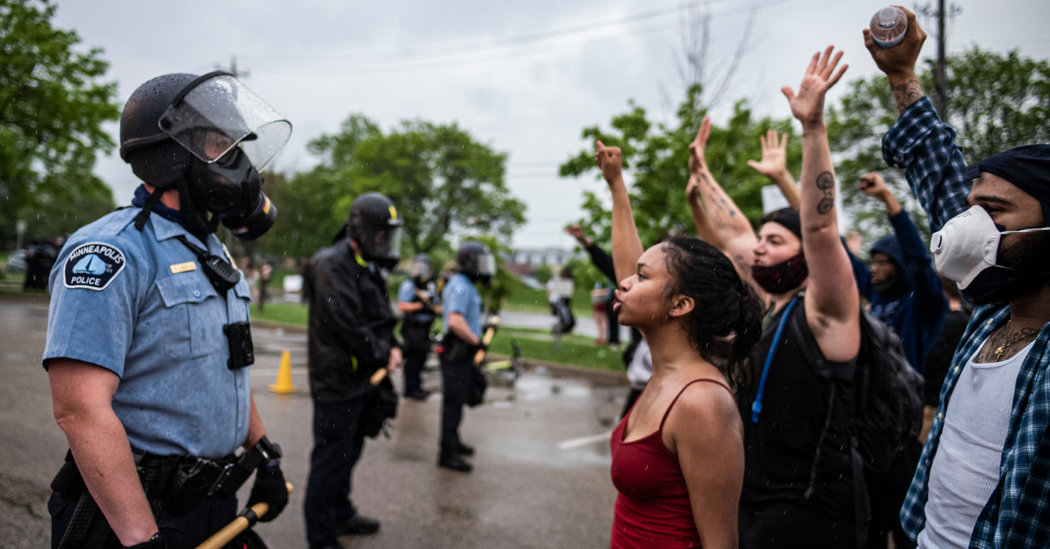 Tense Protests in Minneapolis and Los Angeles After Police Killing