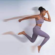 A model posing wearing Rosefit training apparels