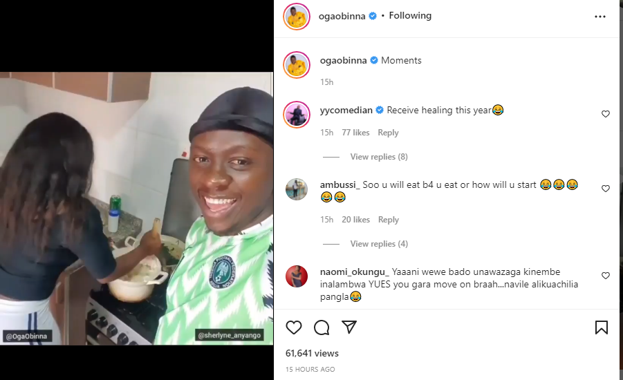 Oga Obinna Reminisces Good Times With Ex-Girlfriend Sherlyne Anyango