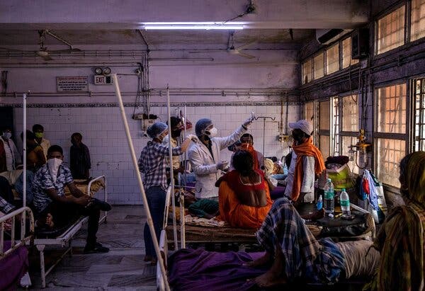 A hospital in Bhagalpur, in the Indian state of Bihar, last year. A review found that more than 9,000 people had died from Covid-related complications in the northern state since March 2020.
