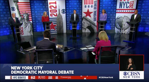 Many sites in New York are named after people who owned slaves, a fact the candidates said they wished to change.
