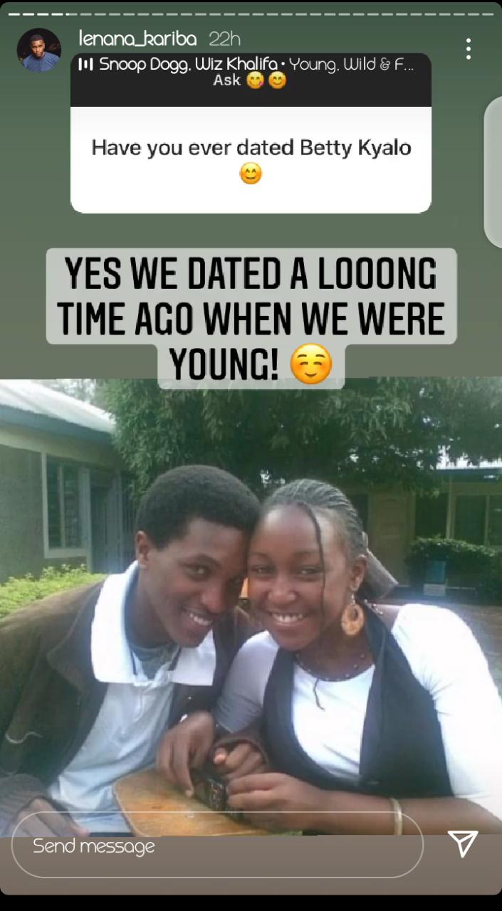 Actor Lenana Kariba Confirms He Once Dated Betty Kyallo (Screenshot) -