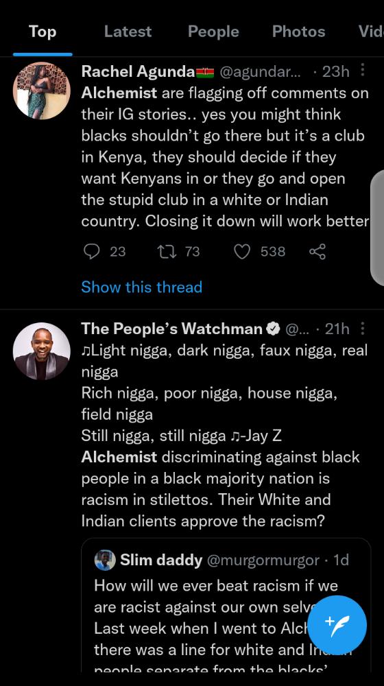Kenyans Complain About Alleged Racism & Discrimination At Alchemist Club (Video)