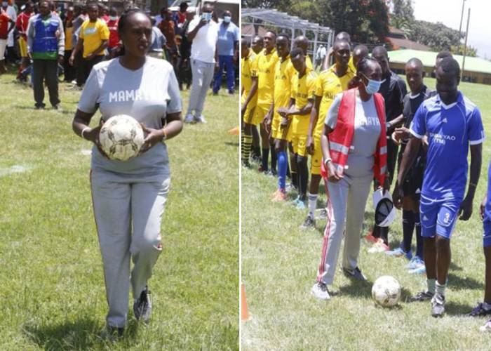 Police officers, boda boda riders in Nakuru challenge each other to a football match