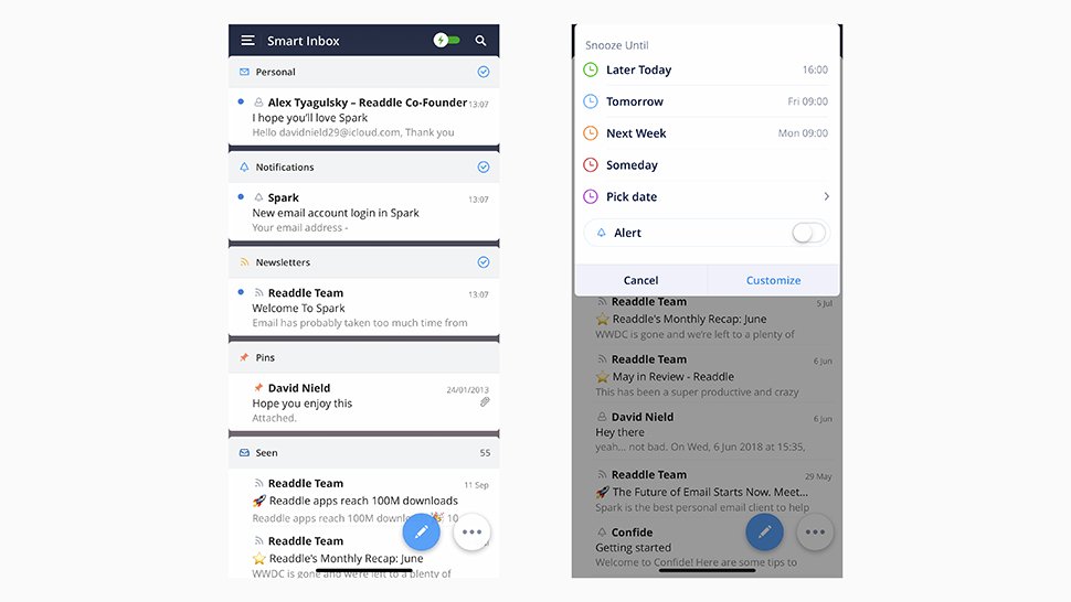 Spark Mail vs Inbox by Gmail