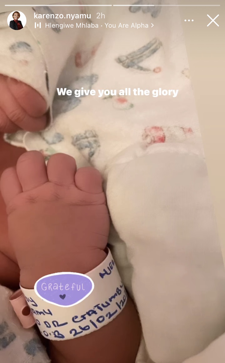 Karen Nyamu welcomes bouncing baby girl! (Photo)