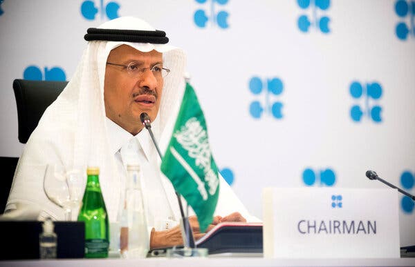 Prince Abdulaziz bin Salman, the Saudi oil minister and chair of the OPEC Plus meetings. The group’s last production agreement came after an arduous series of negotiating sessions.