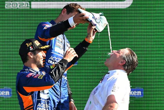 Motor racing: Ricciardo wins at Monza in McLaren one-two finish : The standard Sports