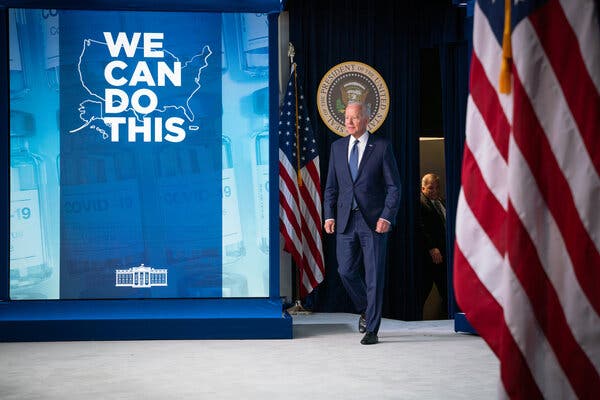 President Biden delivered remarks on the Covid-19 response and vaccinations in Washington on Tuesday.