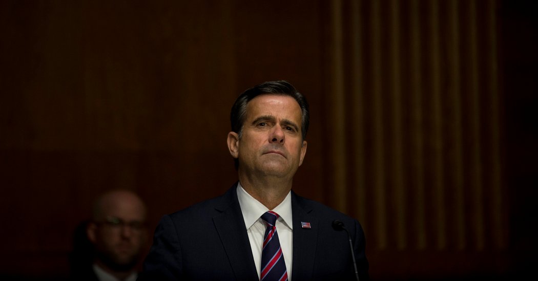 Senate Approves John Ratcliffe for Top Intelligence Job in Sharply Split Vote