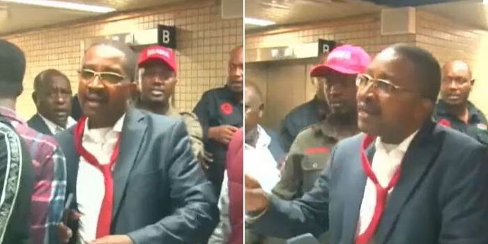 Scare as Wa Iria is Stuck in a Lift While Looking for Chebukati