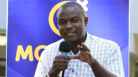 File photo of Kakamega Businessman Cleophas Shimanyula in a past press conference