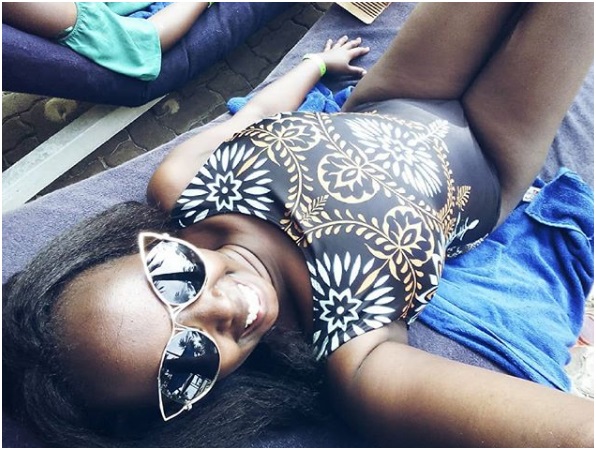 Thighs on display! Self confessed SEX addict, ANGELINE WANJERI, of Kiss TV stuns men with her goodies (PHOTOs)
